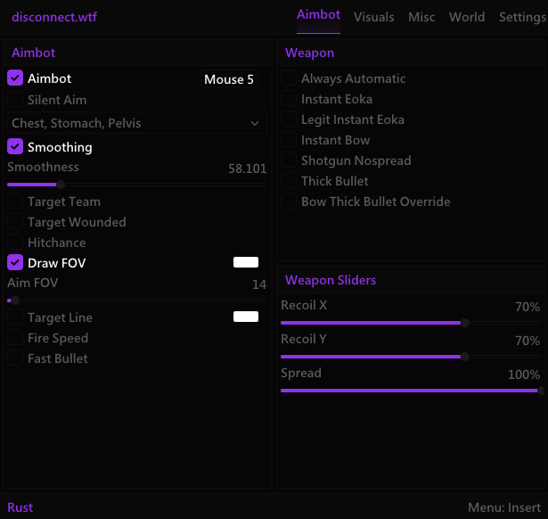 Rust Disconnect External