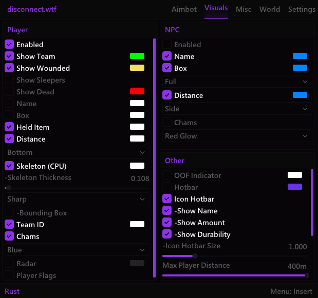 Rust Disconnect External
