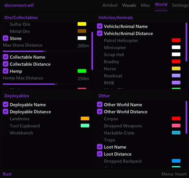 Rust Disconnect External