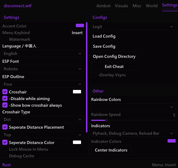 Rust Disconnect External